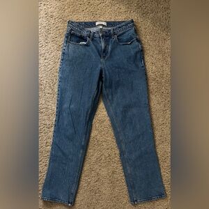 Abercrombie & Fitch The 90s Straight Mid Rise Curve Love Jeans